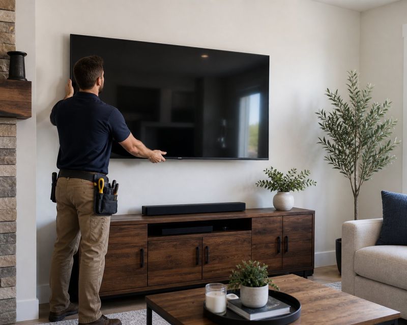 Television Hanging Service in Overland Park, KS